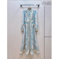Low Cost Zimmermann Linen Dress Z092961 Blue 2026