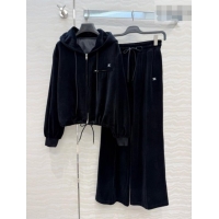 Grade Quality Celine Velvet Jacket and Pants C093025 Black 2026