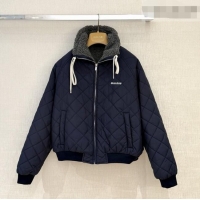 Well Crafted Miu Miu Fleece Down Jacket M093010 Deep Blue 2026