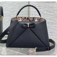 Low Cost Dior Small Cigale Bag in Black Smooth Calfskin D090441 2026