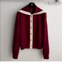 Buy Cheap Chanel Wool Cardigan CH093026 Burgundy 2026