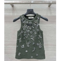 Well Crafted Miu Miu Vest M093032 Green 2026