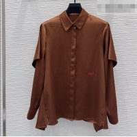 Classic Promotional Loewe Shirt L093048 Brown 2026