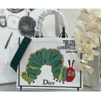 Best Quality Dior Medium Dior Book Tote with Strap in Multicolor Book Cover Embroidery D100744 2026