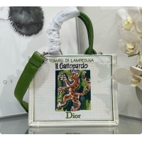 Most Popular Dior Small Dior Book Tote with Strap in Beige Multicolor Book Cover Embroidery D100749 2026