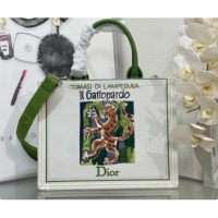 Cheap Dior Medium Dior Book Tote with Strap in Beige Multicolor Book Cover Embroidery D100750 2026
