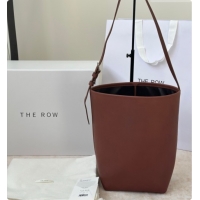 Purchase The Row Park Bucket Bag in Masoni Leather 8860 Red Brown 2026