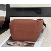 Purchase The Row Park Bucket Bag in Masoni Leather 8860 Red Brown 2026
