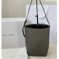 Luxurious The Row Park Bucket Bag in Masoni Leather 8860 Grey 2026