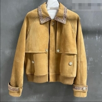 Most Popular Chanel Suede Jacket CH100118 Brown 2026