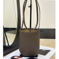 Lower Price The Row N/S Park Crossbody Bag in Bonaudo Grained Leather 8859 Dark Brown 2026