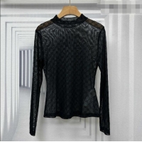 New Design Gucci GG Mesh Top G100117 Black 2026