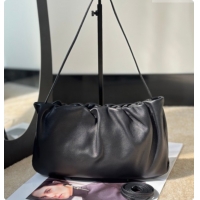 Promotional The Row Large Bourse Shoulder Bag in Nappa Leather 8833 Black 2026