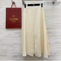 Good Quality Valentino Silk Skirt V100127 Beige 2026