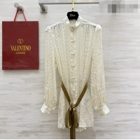 Particularly Recommended Valentino Silk Shirt V100128 Beige 2026