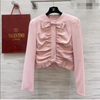 Grade Quality Valentino Bow Top V100125 Pink 2026