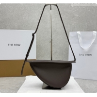 New Design The Row Banana Crossbody Bag in Grained Leather 1871 Chocolate 2026