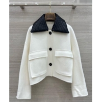 Grade Design Bottega Veneta Wool and Cashmere Coat BV100618 White 2026