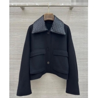 Good Looking Bottega Veneta Wool and Cashmere Coat BV100619 Black 2026
