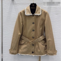 Best Grade Chanel Trench Coat CH100620 Khaki 2026