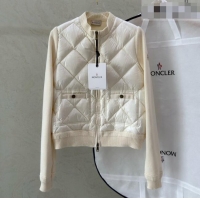 Best Grade Moncler Padded Knit Jacket M100647 White 2026