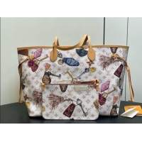 Best Price Louis Vuitton Neverfull GM Bag in Getaway Linen and Canvas M29449 2026
