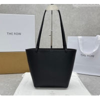 Best Price The Row Park Tote Three Bag in Grained Leather 1719 Black 2026