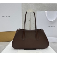 Low Price The Row Alger Shoulder Bag in Smooth Leather 1842 Coffee 2026