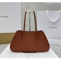 Best Quality The Row Alger Shoulder Bag in Smooth Leather 1842 Caramel 2026