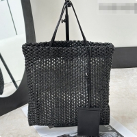 Grade Design The Row Barn Raffia Mini Tote Bag 8873S Black 2026
