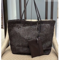 Classic Practical The Row Barn Raffia Tote Bag 8873L Dark Brown 2026