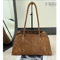 Best Quality The Row Margaux 12 Shoulder Bag 8822 Brown 2026