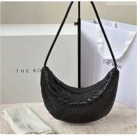 Super Quality The Row Small Izzy Woven Leather Bag 8875 Black 2026