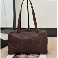 Best Design The Row Astra Soft Bowling Bag in Glossy Nappa Leather 8826 TR91438 Dark Brown 2026