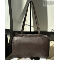 Best Luxury The Row Astra Soft Bowling Bag in Glossy Nappa Leather 8840 TR91440 Dark Brown 2026