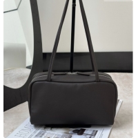 New Style The Row Small Astra Soft Bowling Bag in Grained Calfskin 8840S TR91446 Dark Brown 2026
