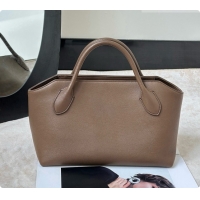 Good Quality The Row Terrasse Bauletto Bag in Grained Calfskin 8870 TR91448 Tawny Brown 2026