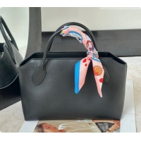 Reasonable Price The Row Terrasse Bauletto Bag in Grained Calfskin 8870 TR91449 Black 2026