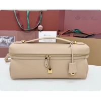 Best Price Loro Piana LP Extra Softy Bag L33 in Grained Leather Vanilla Beige 2026 FAQ6591