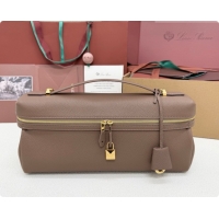 Good Product Loro Piana LP Extra Softy Bag L33 in Grained Leather Rock Grey 2026 FAQ6591