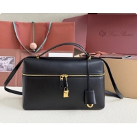 Best Quality Loro Piana LP Extra Bag L27 in Smooth Leather Black 2026 408007