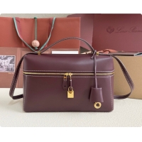 Top Quality Loro Piana LP Extra Bag L27 in Smooth Leather Ormosia 2026 0408012