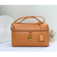 Good Looking Loro Piana LP Extra Bag L27 in Calfskin Leather Cinnamon 2026 FAO3001
