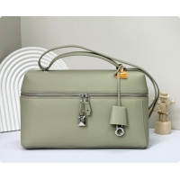 Cheap Price Loro Piana LP Extra Bag L27 in Calfskin Leather Mustard Green 2026 FAO3001
