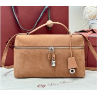 Unique Discount Loro Piana LP Extra Bag L27 in Wave Nubuck Leather Brown 2026 FAO3001