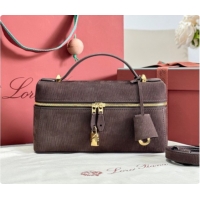 Popular Style Loro Piana LP Extra Bag L23 in Wave Nubuck Leather Coffee 2026 FAQ2126
