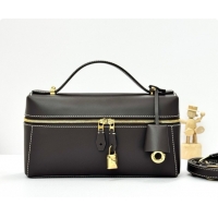 Good Looking Loro Piana LP Extra Bag L23 in Calfskin Leather Dark Coffee 2026 FAQ2126