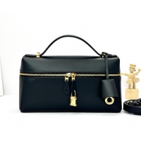 Purchase Loro Piana LP Extra Bag L23 in Smooth Leather Black 2026 FAQ2126