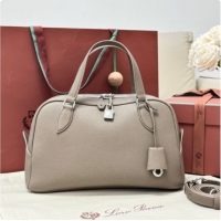 Lower Price Loro Piana LP Small Needle bag in Grained Leather Warm Beige 2026 0408083