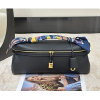 Lower Price Loro Piana Extra Softy Bag L33 in Grained Calfskin Black 8813 2026